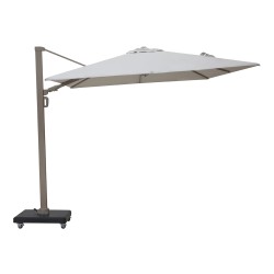 Premium Rotating Garden Umbrella 2.6x3.5m Beige