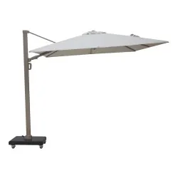 Premium Rotating Garden Umbrella 2.6x3.5m Beige