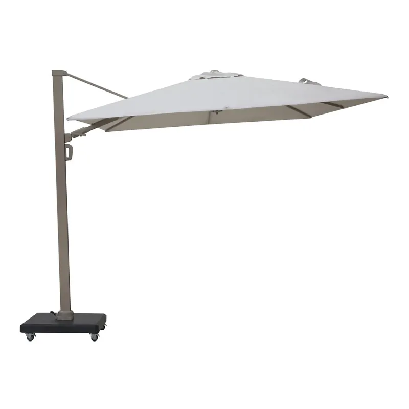 Premium Rotating Garden Umbrella 2.6x3.5m Beige