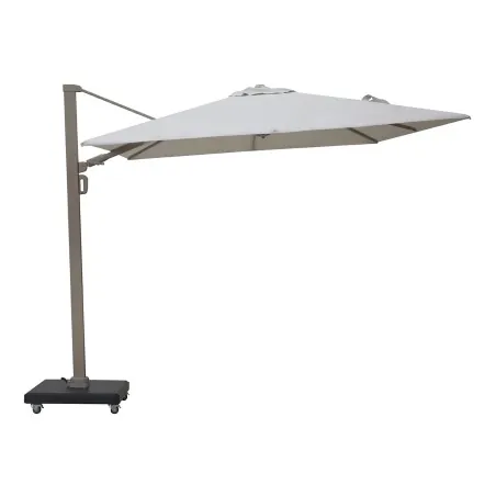 Premium Rotating Garden Umbrella 2.6x3.5m Beige
