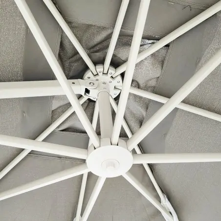 Premium Περιστρεφόμενη Ομπρέλα Κήπου 2.6x3.5m Μπεζ