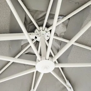 Premium Περιστρεφόμενη Ομπρέλα Κήπου 2.6x3.5m Μπεζ