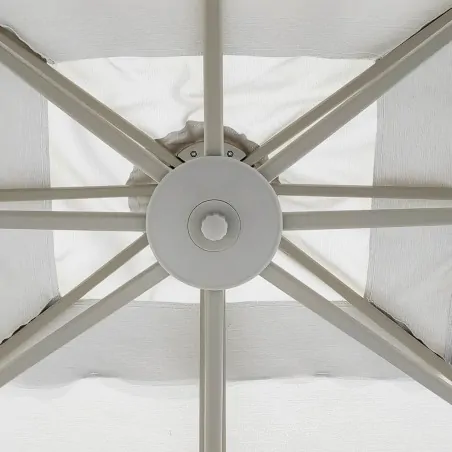 Premium Rotating Garden Umbrella 2.6x3.5m Beige