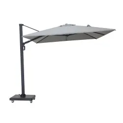 Premium Rotating Garden Umbrella 2.6x3.5m Anthracite Grey