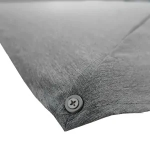 Premium Rotating Garden Umbrella 2.6x3.5m Anthracite Grey