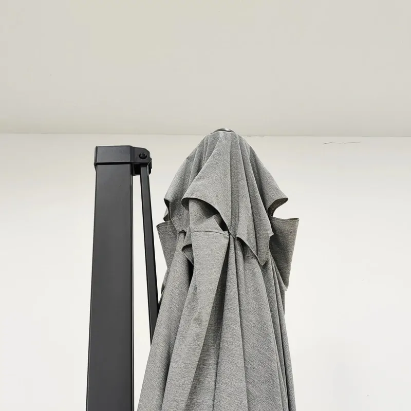 Premium Περιστρεφόμενη Ομπρέλα Κήπου 2.6x3.5m Ανθρακί Γκρι