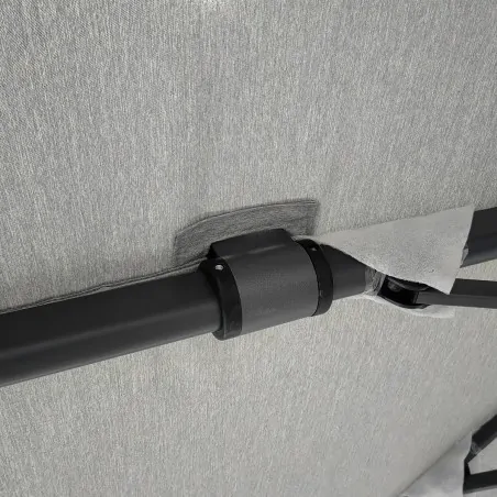 Premium Rotating Garden Umbrella 2.6x3.5m Anthracite Grey