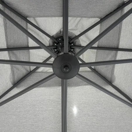 Premium Rotating Garden Umbrella 2.6x3.5m Anthracite Grey