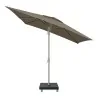 Premium Rotating Garden Umbrella 2.6x3.5m Beige Taupe