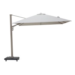Premium Rotating Garden Umbrella 3x3m Beige