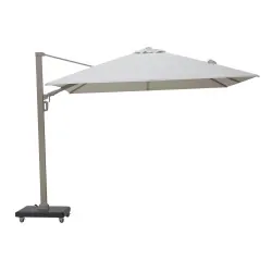 Premium Rotating Garden Umbrella 3x3m Beige
