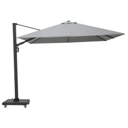 Premium Rotating Garden Umbrella 3x3m Anthracite Grey