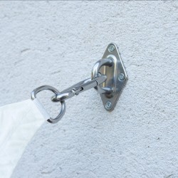 Κρίκος βιδωτός για Πανί Σκίασης - INOX