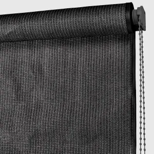 Outdoor Roller Blind 240 x 148 cm – Grey