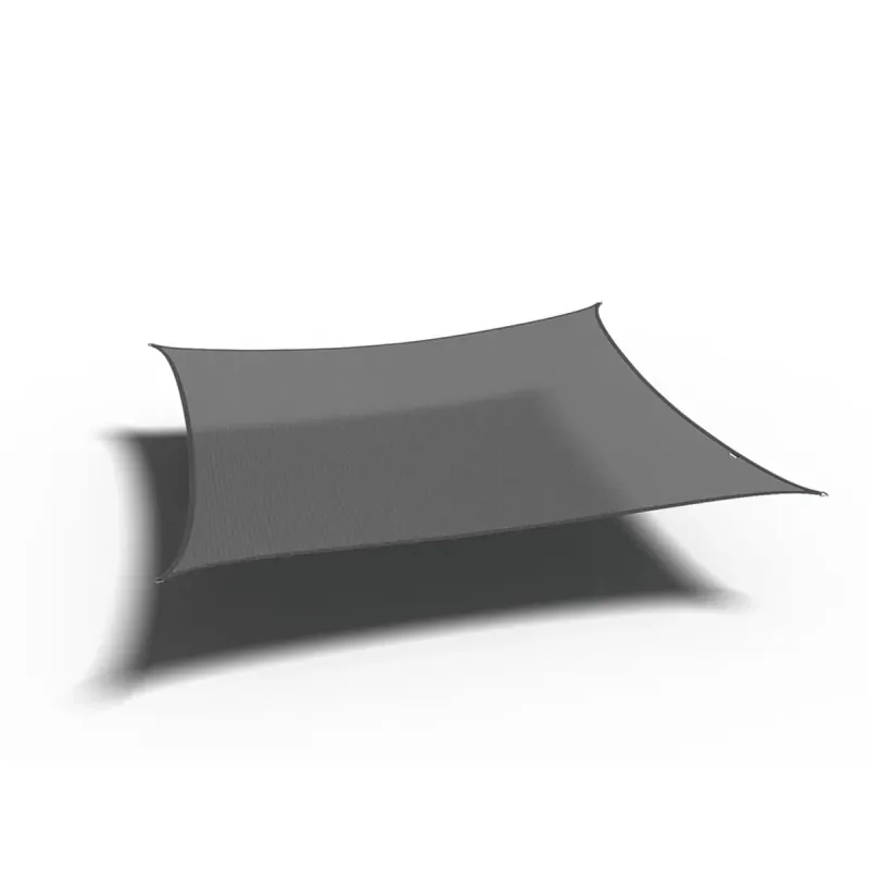 Premium 280gsm Square Shade Sail 3.6 x 3.6m Grey