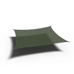 Premium 280gsm Square Shade Sail 5 x 5m Olive