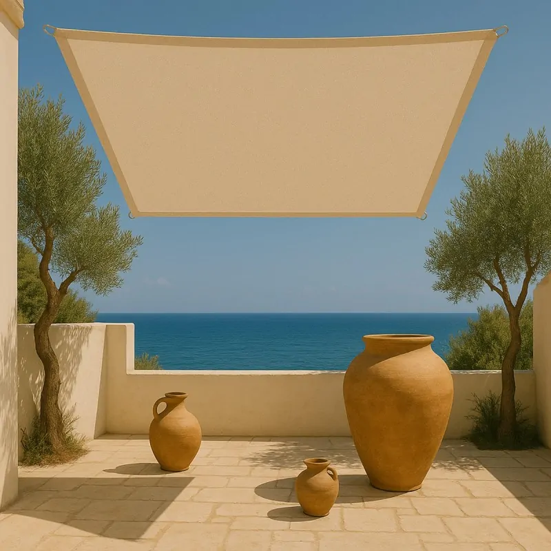 Premium 280gsm Square Shade Sail 3.6 x 3.6m Sand