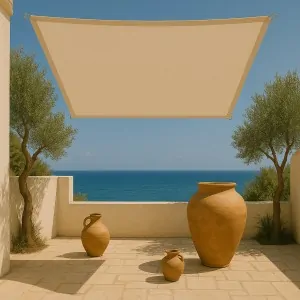 Πανί Σκίασης Τετράγωνο 280gsm Premium 3,6 x 3,6m Άμμου