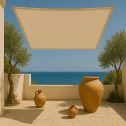 Πανί Σκίασης Τετράγωνο 280gsm Premium 5 x 5m Άμμου