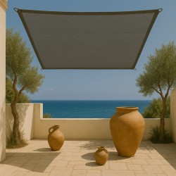 Premium 280gsm Square Shade Sail 5 x 5m Grey