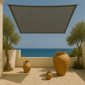 Premium 280gsm Square Shade Sail 5 x 5m Grey
