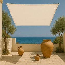 Πανί Σκίασης Τετράγωνο 280gsm Premium 5 x 5m Εκρού