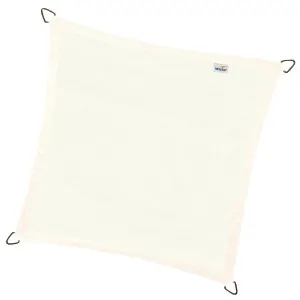 Square Shade Sail 285gsm 3.6 x 3.6m Off White