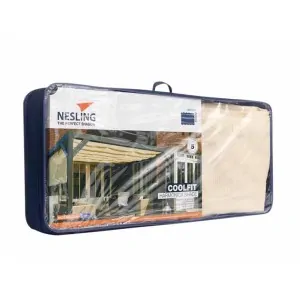 Harmonica Shade Sail 3,7x3,7m with Manual Opening Mechanism - Off White