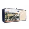 Harmonica Shade Sail 3,7x3,7m with Manual Opening Mechanism - Off White