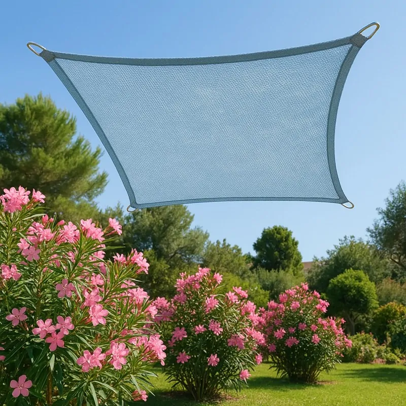 Square Shade Sail 285gsm 3.6 x 3.6m Ice Blue