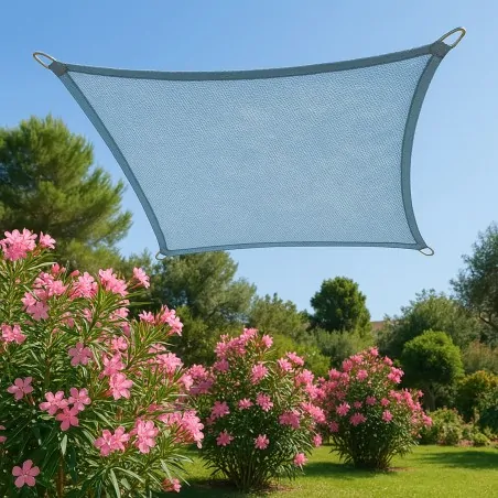 Square Shade Sail 285gsm 3.6 x 3.6m Ice Blue
