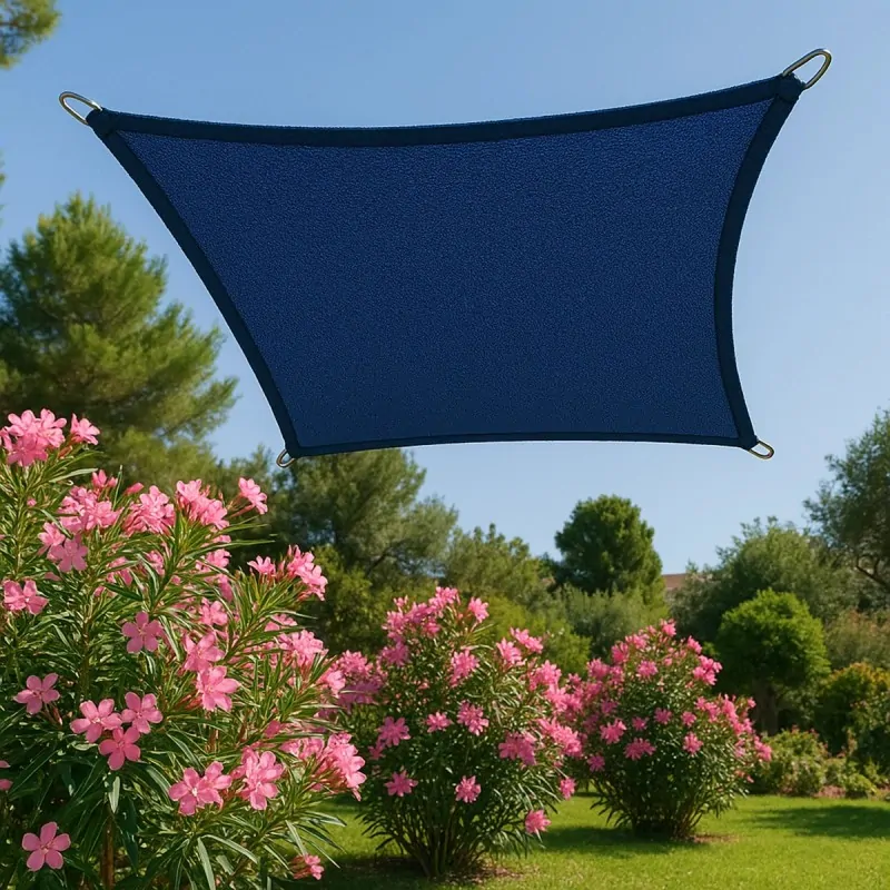 Square Shade Sail 285gsm 3.6 x 3.6m Navy Blue