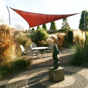 Πανί Σκίασης Τρίγωνο 285gsm 3,6 x 3,6 x 3,6m - Κεραμιδί