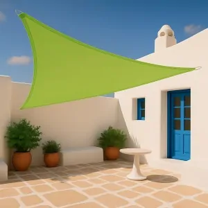 Triangle Shade Sail 280gsm Premium 3,6 x 3,6 x 3,6m Lime green
