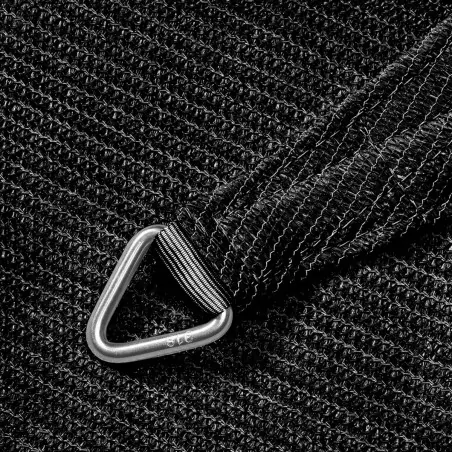 Triangle Shade Sail 280gsm Premium 5 x 5 x 5m Black