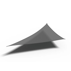 Triangle Shade Sail 285gsm Premium 90° - 4 x 4 x 5.7m - Grey