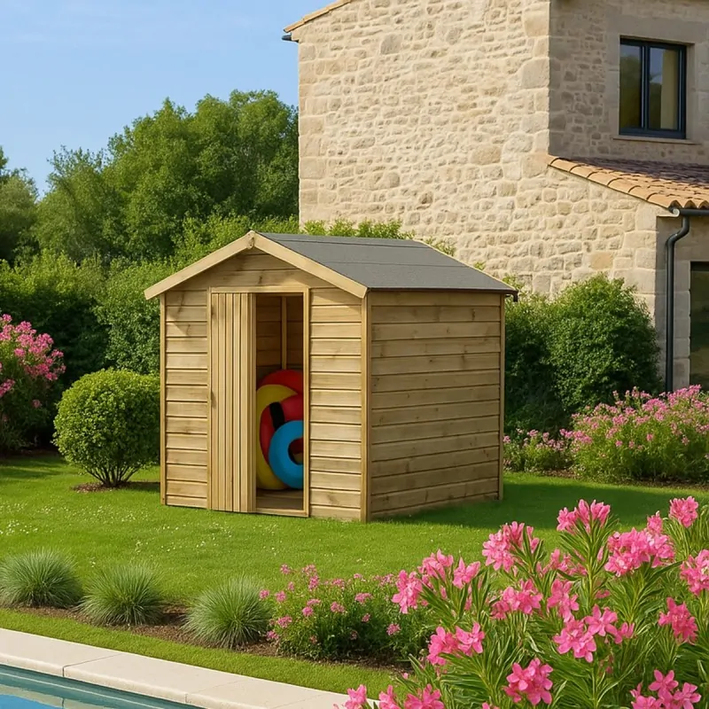 Wooden Garden Shed – Cabin 180 × 135 cm