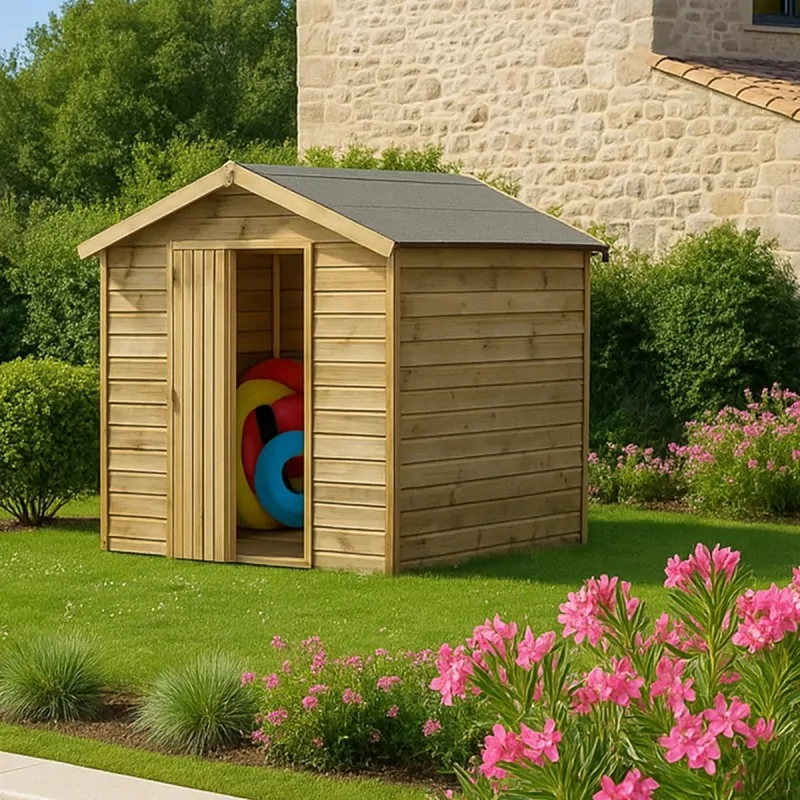 Wooden Garden Shed – Cabin 180 × 135 cm