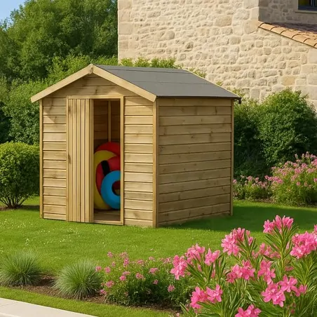 Wooden Garden Shed – Cabin 180 × 135 cm