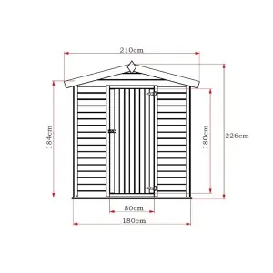 Wooden Garden Shed – Cabin 180 × 135 cm