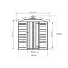 Wooden Garden Shed – Cabin 180 × 135 cm