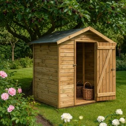 Wooden Garden Shed – Cabin 180 × 180 cm