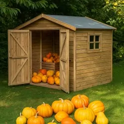 Wooden Garden Shed – Cabin 300 × 300 cm