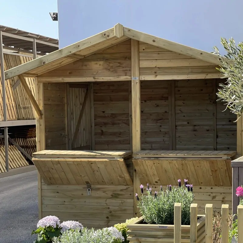 Wooden Market Kiosk – Sales Booth 240 × 180 cm