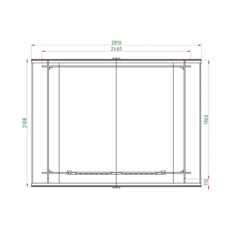 Ξύλινο Σπιτάκι – Αποθήκη Κήπου 196 × 246 εκ.