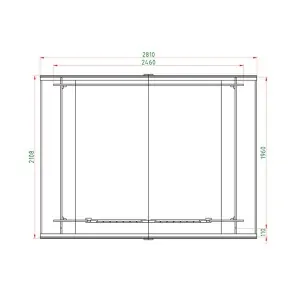 Wooden Garden Shed – Storage House 196 × 246 cm