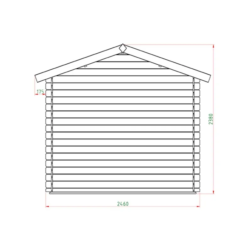Wooden Garden Shed – Storage House 196 × 246 cm