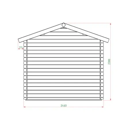Wooden Garden Shed – Storage House 196 × 246 cm