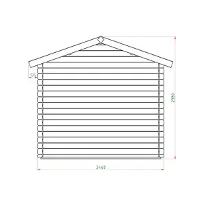 Wooden Garden Shed – Storage House 196 × 246 cm