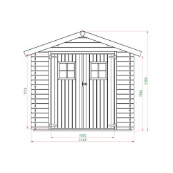 Wooden Garden Shed – Storage House 196 × 246 cm